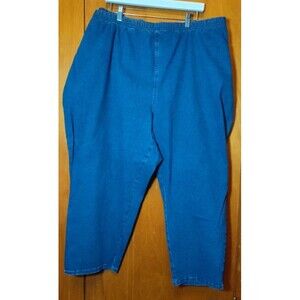 Catherines 5x Everyday Fit Pull On Denim Pant NWT Capri Length